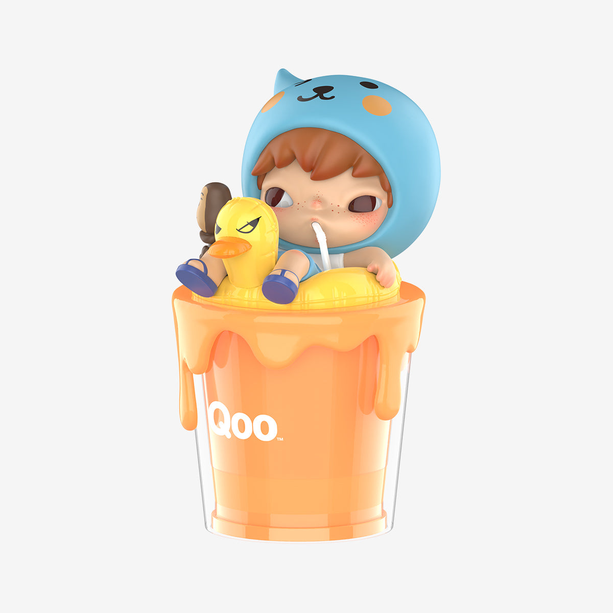 POP MART Hirono × Qoo Blush with Qoo figure