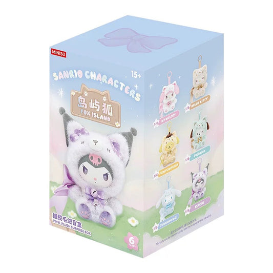 Miniso Top Toy Sanrio Characters Fox Island Vinyl Plush Pendant Single Blind Box