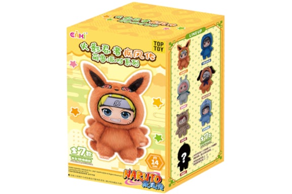 Miniso Top Toy Naruto Beast Party Plush Keychains Single Blind Box