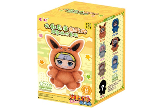 Miniso Top Toy Naruto Beast Party Plush Keychains Single Blind Box