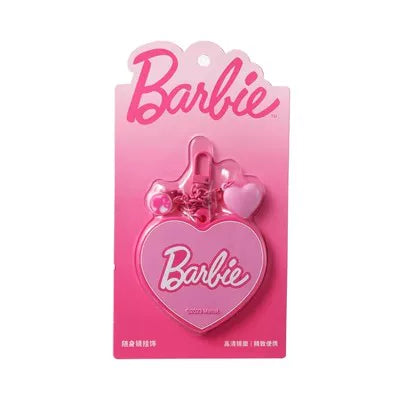 Barbie Heart-Shaped Portable Mirror Charm