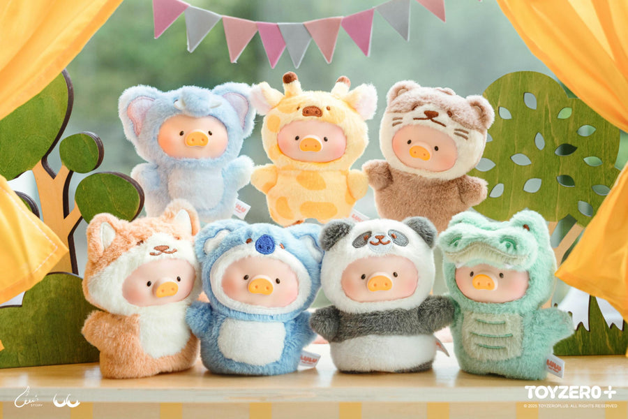 LuLu the Piggy Animal Party - Puppet Show PVC Face Plush Keychain (Blindbox)